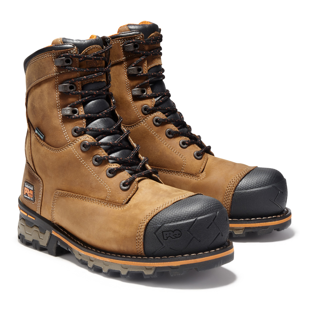 Timberland Men's Boondock 8 Inch Composite Toe Waterproof Work Boots from GME Supply