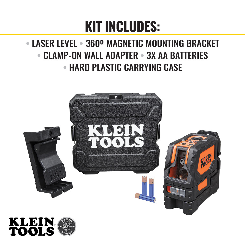 Klein Tools Self-Leveling Green Cross-Line Laser Level from GME Supply