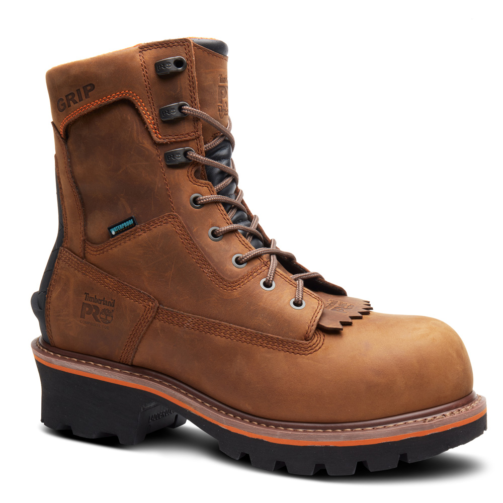 Timberland Men's Evergreen Logger Composite Toe Waterproof Work Boots from GME Supply