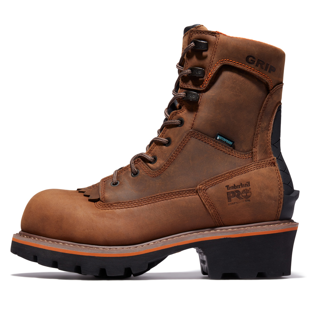 Timberland Men's Evergreen Logger Composite Toe Waterproof Work Boots from GME Supply