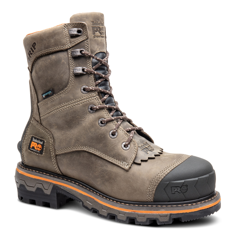 Timberland Men's Boondock HD Logger Composite Toe Waterproof Work Boots from GME Supply