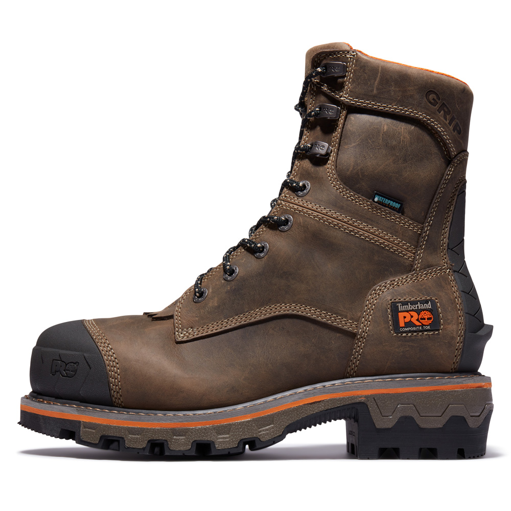 Timberland PRO Men's Boondock HD Logger Composite Toe Waterproof Work Boots