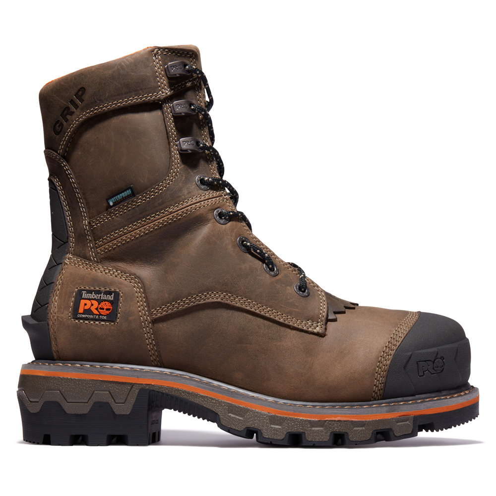 Timberland Men's Boondock HD Logger Composite Toe Waterproof Work Boots from GME Supply