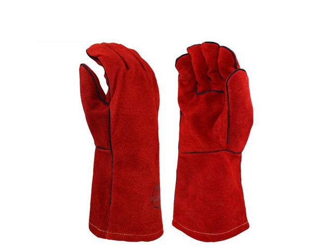 Armor Guys Heavy Duty Red Leather Welding Glove from GME Supply