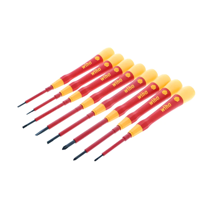 Wiha Tools 8-Piece Insulated PicoFinish Precision Screwdriver Set from GME Supply