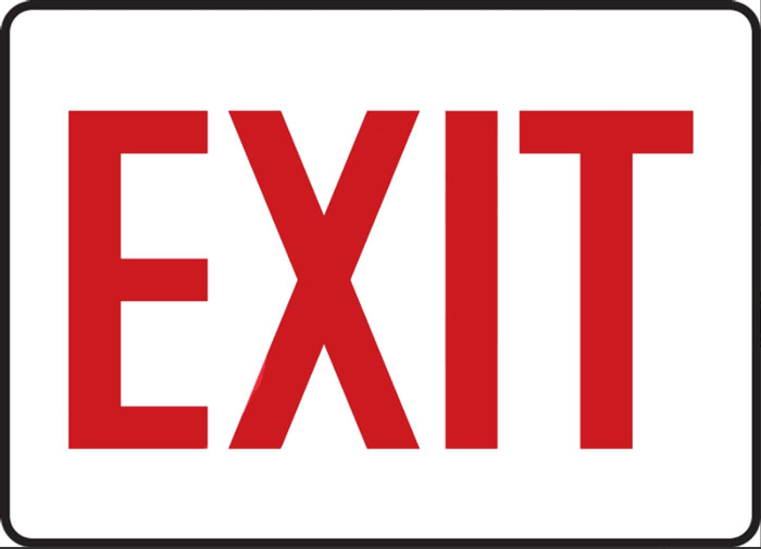 Accuform Exit Sign from GME Supply