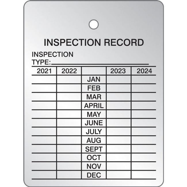 Accuform General Inspection Record Tags (5 Pack) from GME Supply