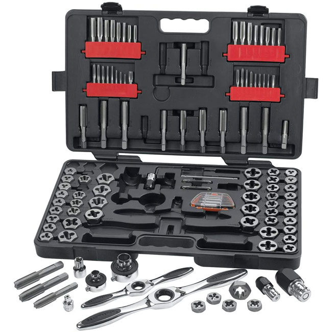 GearWrench 114 Piece SAE/Metric Ratcheting Tap and Die Set from GME Supply