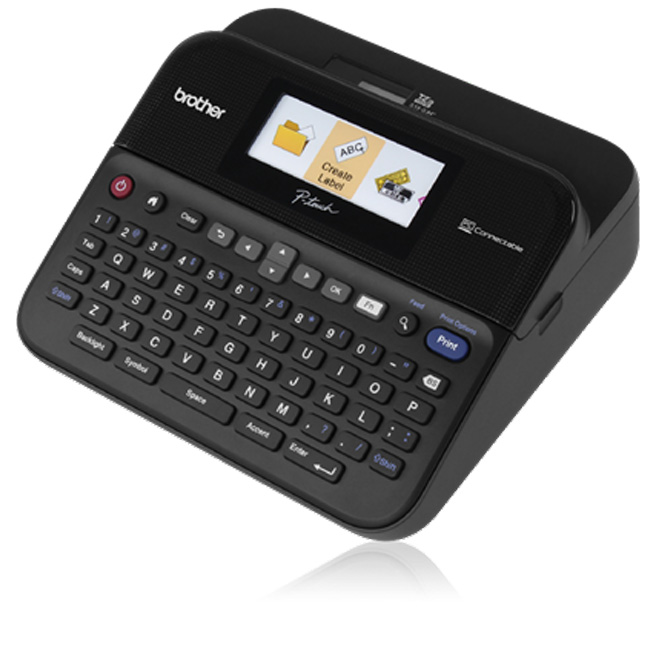Brother PCConnectable Label Maker with Color Display and Case