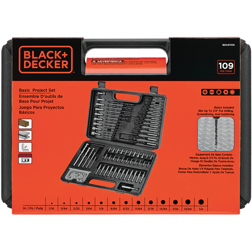 Black and Decker 109 Piece Combination Drill and Driver Set from GME Supply