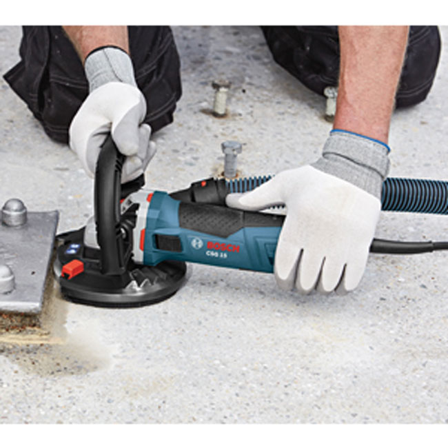 Bosch 5 Inch Concrete Surface Grinder with Dust Collection Shroud from GME Supply