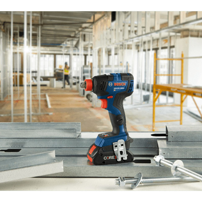 Bosch 18V EC Brushless Connected-Ready Freak 1/4 Inch and 1/2 Inch Two-In-One Bit/Socket Impact Driver (Bare Tool) from GME Supply