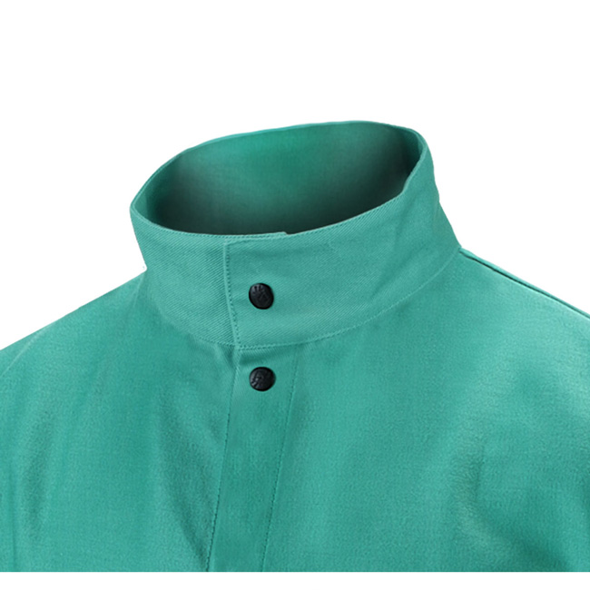 Black Stallion TruGuard 200 FR Cotton Welding Jacket, Green from GME Supply