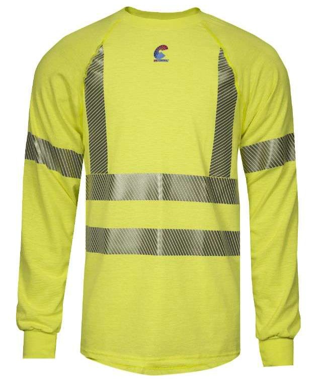 National Safety Apparel Class 3 Hi-Vis FR Control 2.0 Long Sleeve T-Shirt from GME Supply