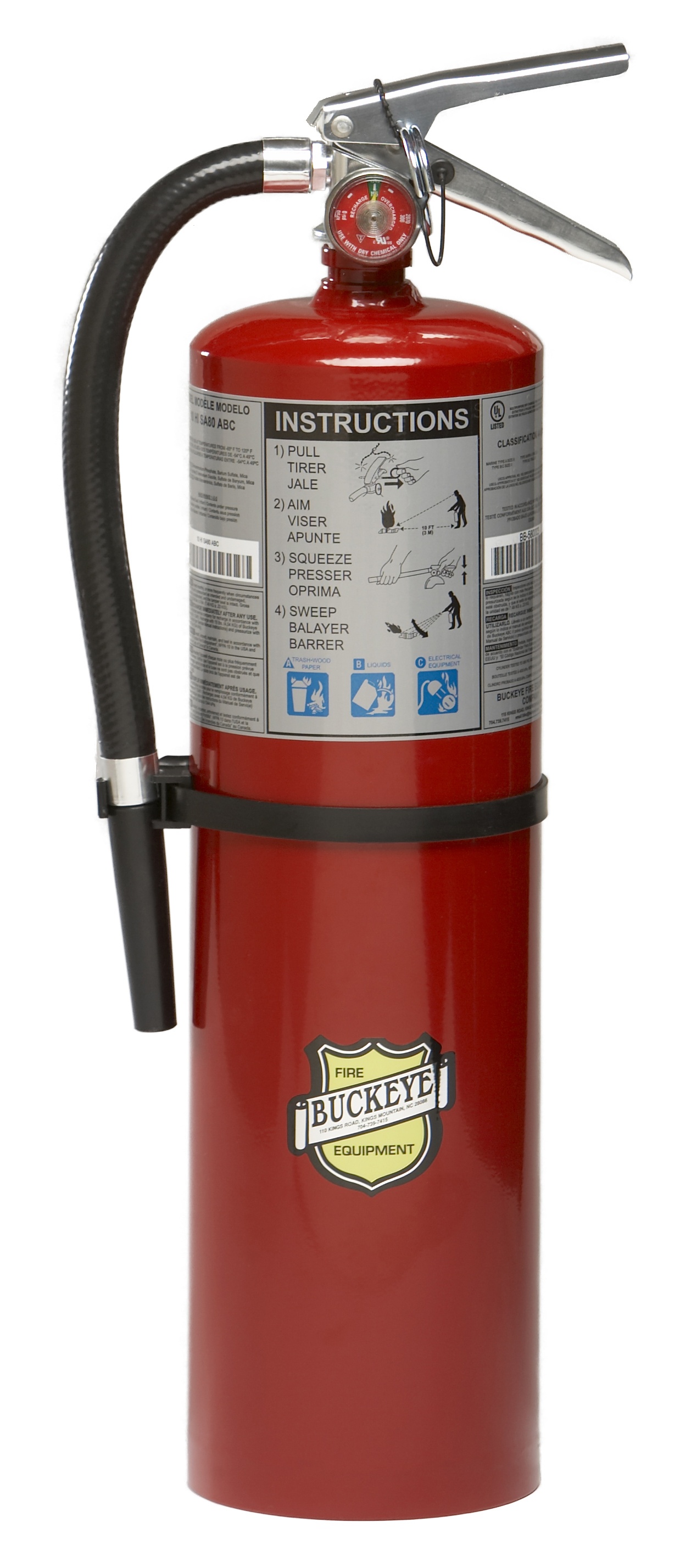 Buckeye ABC Fire Extinguisher 10 LB Tall from GME Supply