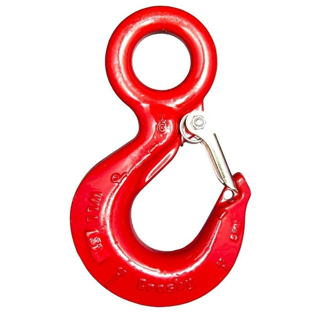 Crosby Eye Hoist Hook with Latch from GME Supply