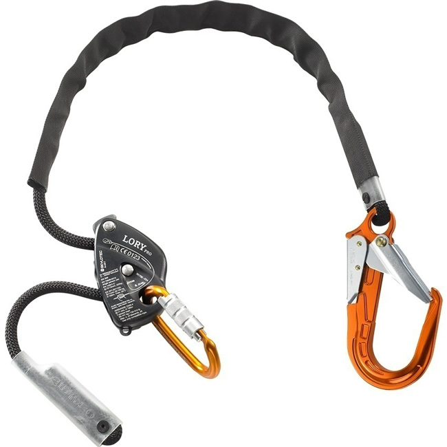 Skylotec Lory Pro Positioning Lanyard with Aluminum Rebar Hook from GME Supply