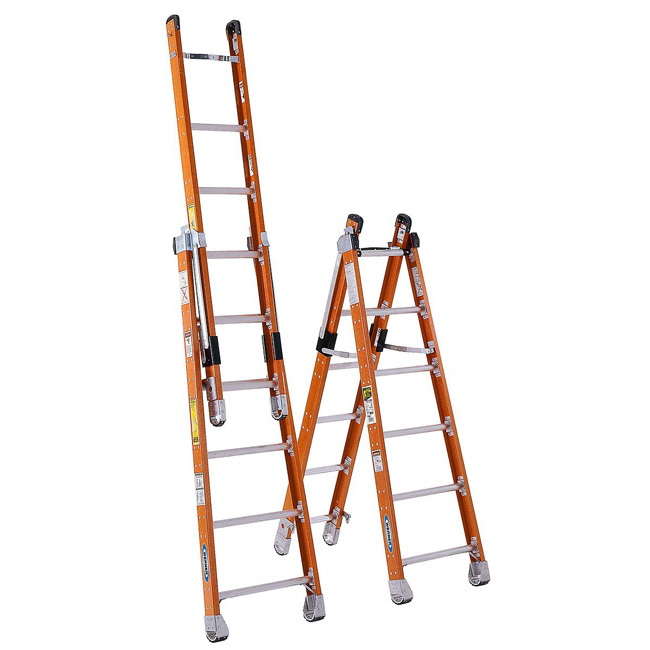 Werner Fiberglass Type IAA Combination Ladder from GME Supply