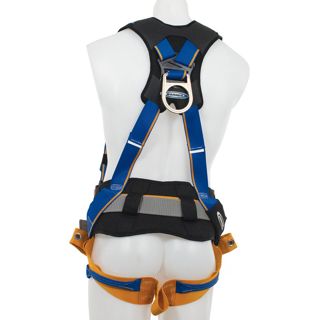 Werner Blue Armor Construction Back and Hip D-Rings Harness from GME Supply