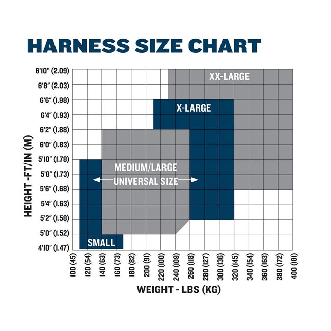 Werner Blue Armor Construction Back and Hip D-Rings Harness from GME Supply