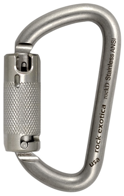 Rock Exotica rockD ANSI Stainless Steel Carabiner C2SAA from GME Supply