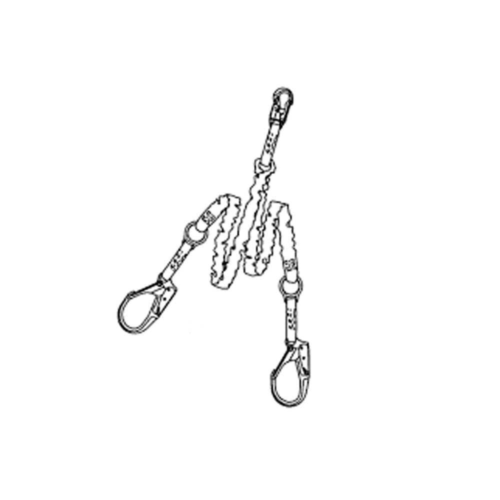 Tractel 2 Arm Shock Absorbing Lanyard from GME Supply