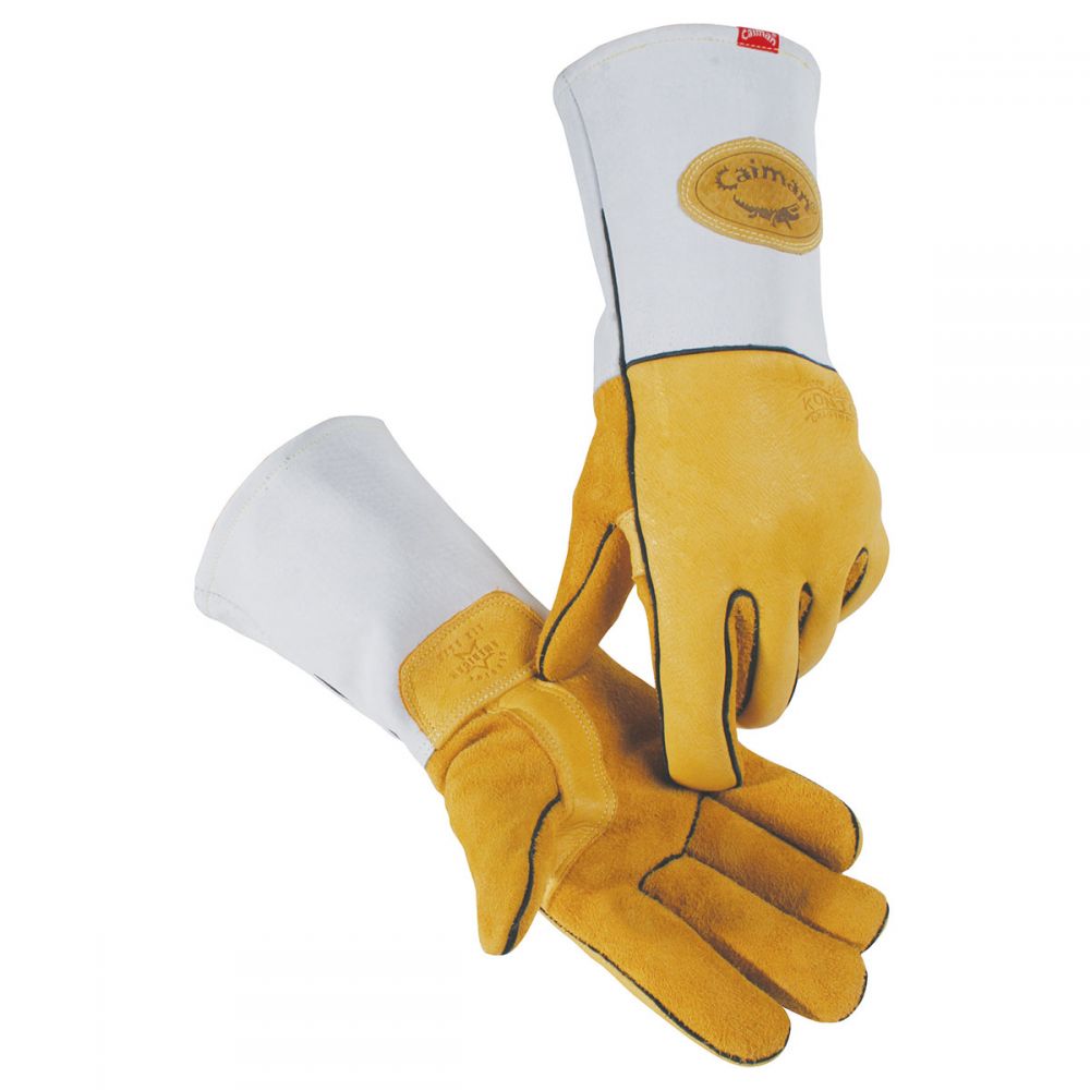 Caiman Elk Grain Unlined Palm Wool Insulated MIG Welding Gloves from GME Supply