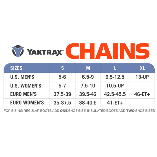 New ICE Trekkers Chains size Medium 