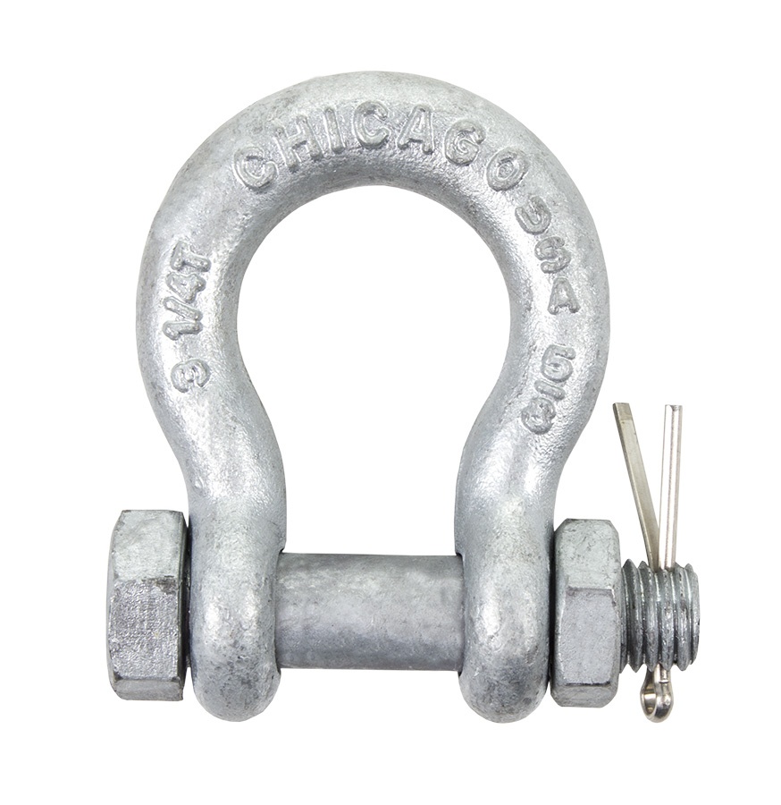 Chicago Hardware Galvanized Bolt Type Shackle from GME Supply
