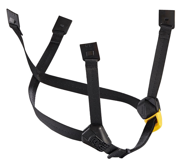 Petzl DUAL Chinstrap Black/Yellow from GME Supply