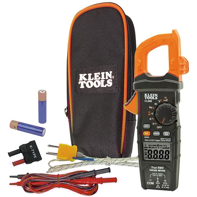 Klein Tools CL800 Digital Clamp Meter AC/DC AutoRanging