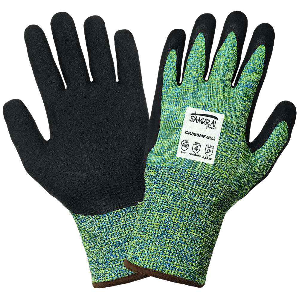 Global Glove Samurai Glove A5 Cut A4 Puncture Static/Electrostatic Compliant Gloves from GME Supply