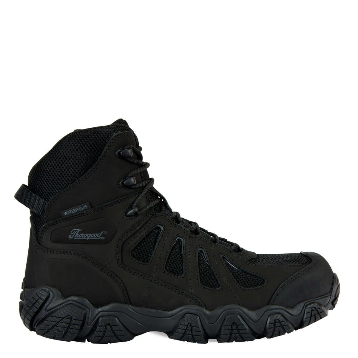 Thorogood Crosstrex Series Safety Toe Side Zip BBP Waterproof 6 Inch Hiker Boots from GME Supply