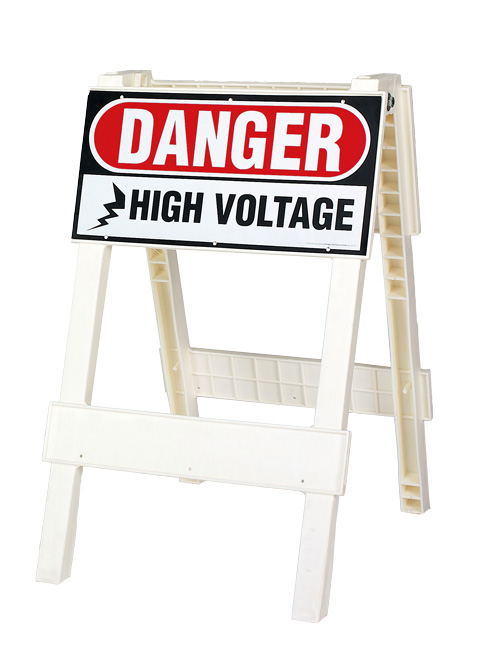 Cortina Plastx Barricade - Danger High Voltage | 13-01-010DH from GME Supply