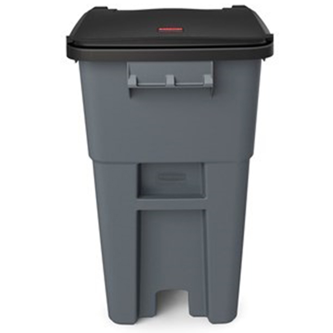 Rubbermaid BRUTE 50 Gallon Rollout Trash Container with Lid from GME Supply