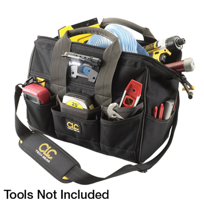 CLC Tech Gear LED Lighted 14 Inch Bigmouth Tool Bag from GME Supply
