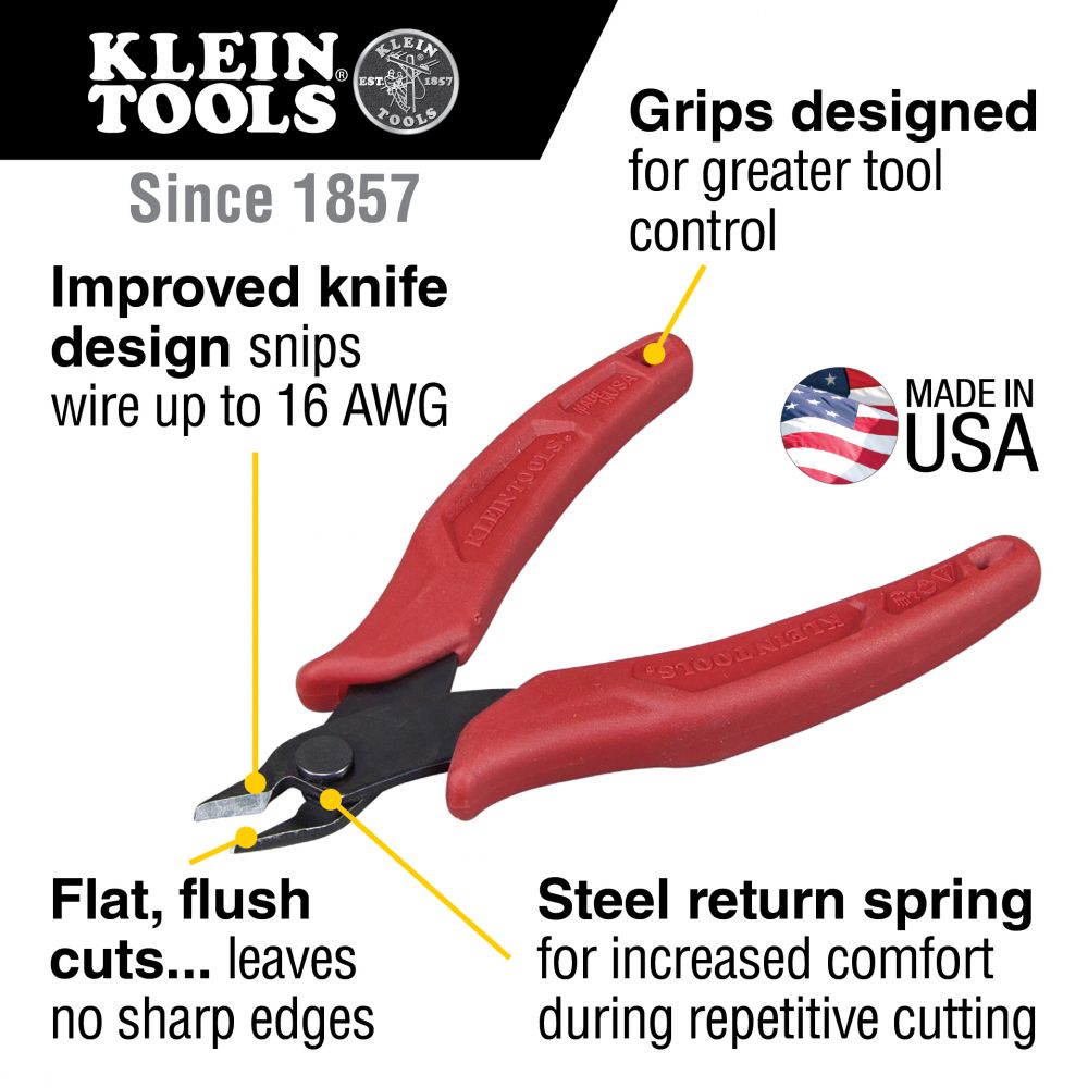 Klein Tools D2755 5 Inch Lightweight Flush Cutter