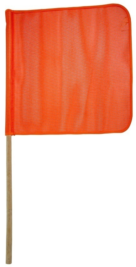 Dicke Safety 18 Inch Mesh Orange Warning Flag from GME Supply