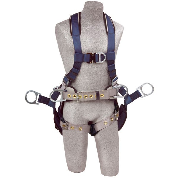 dbi sala exofit tower climbing harness with tongue and buckle leg straps polyken berry global duct tape 236 48mm