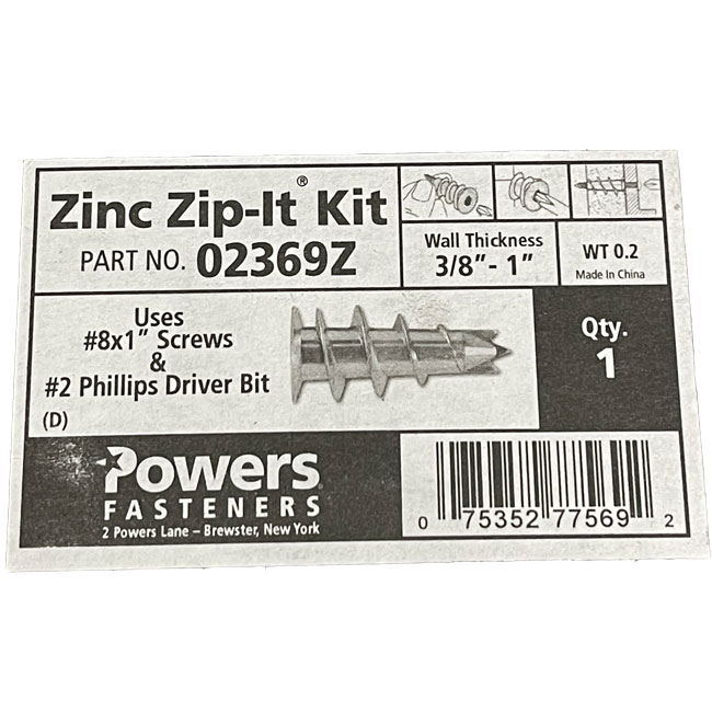 DeWALT Zinc Zip-It Wall Anchor from GME Supply
