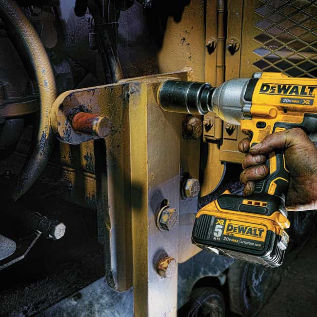 DeWalt 20V MAX XR High Torque 1/2 Inch Impact Wrench with Detent Pin Anvil Kit |CF899P2 from GME Supply