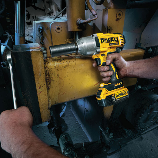 DeWalt 20V MAX XR High Torque 1/2 Inch Impact Wrench with Detent Pin Anvil Kit |CF899P2 from GME Supply