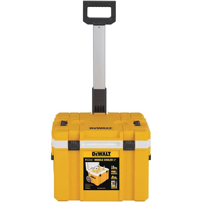 DeWALT TSTAK Deep Well Mobile Cooler with Long Handle from GME Supply
