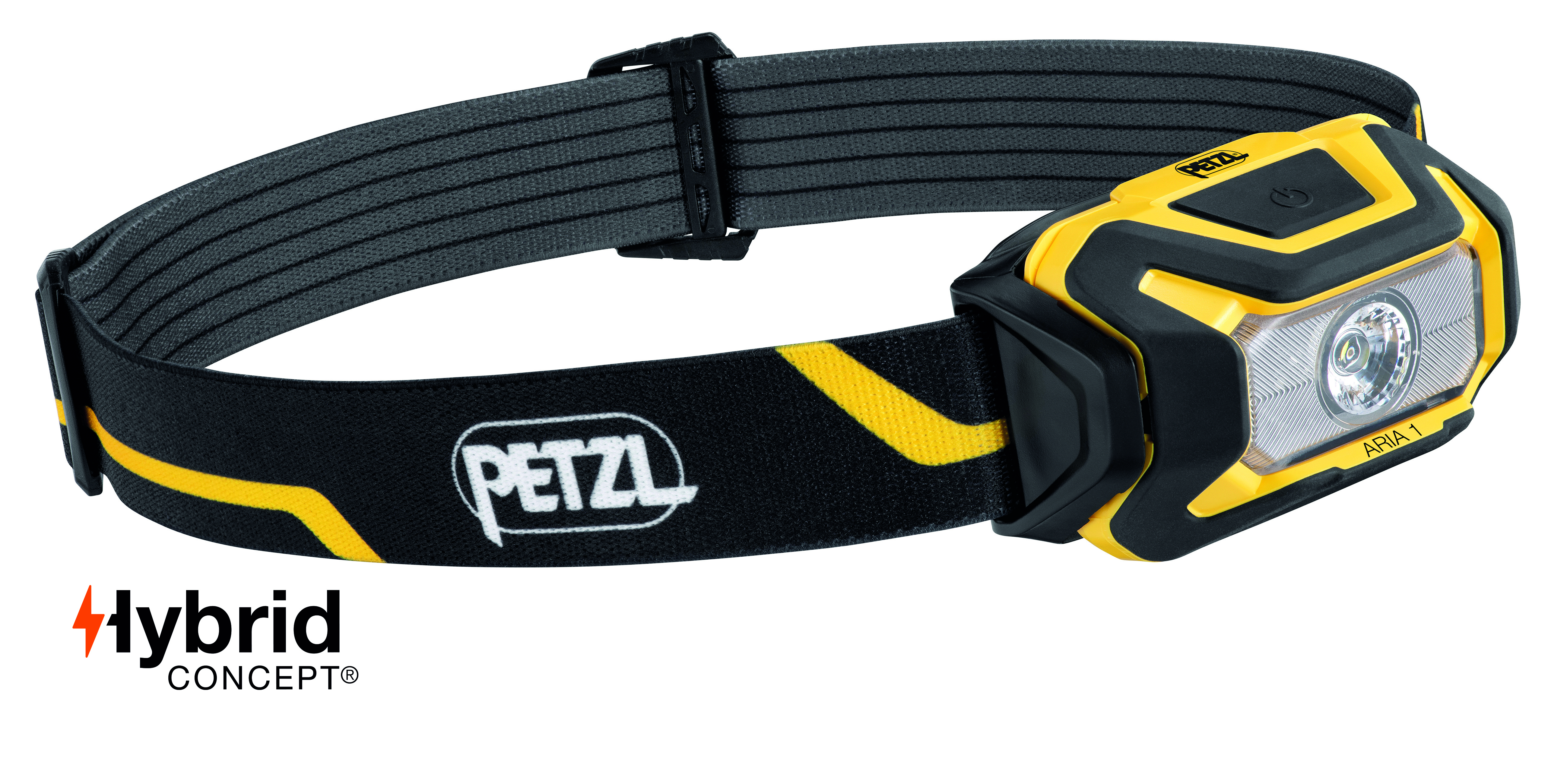 Petzl ARIA 1 Black/Yellow Compact Headlamp from GME Supply