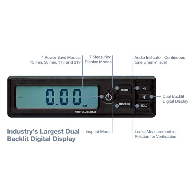 Empire Level 24 Inch AutoCalibrated Digital Box Level with Case