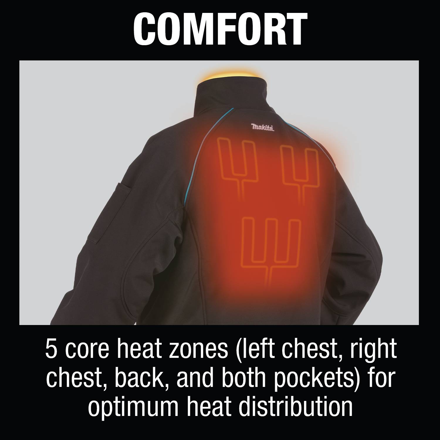 Makita 18V LXT Lithium-Ion Cordless Heated Jacket (Jacket Only) from GME Supply