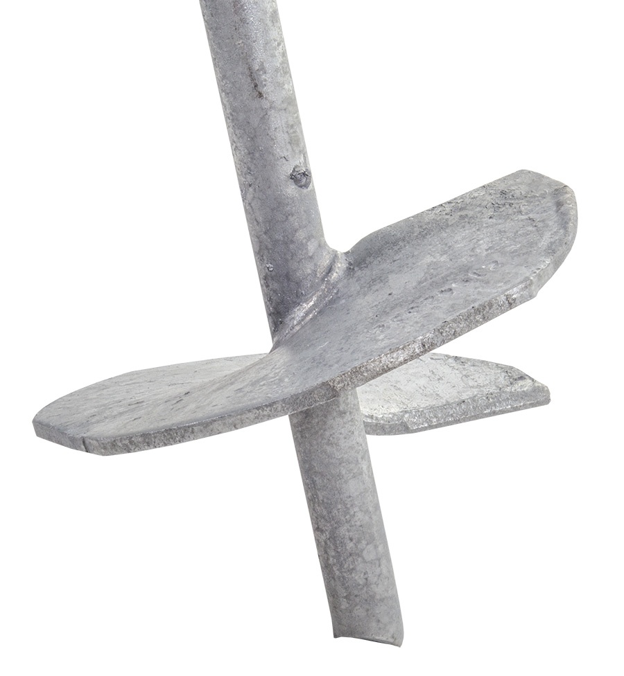 Galvanized Steel 96 Inch Earth Screw Anchor from GME Supply