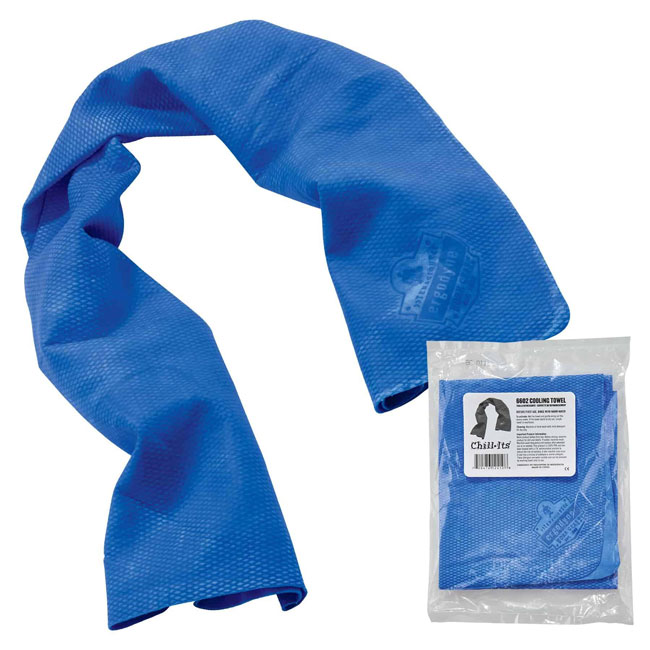 Ergodyne 6602 Chill-Its Blue Evaporative Cooling Towel - 50 Pack from GME Supply