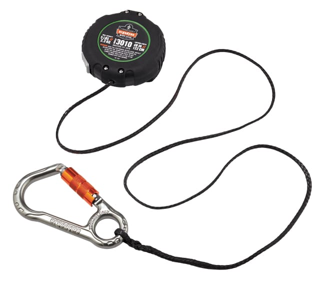 Ergodyne Squids 3010 Retractable 5 lb Tool Lanyard with Belt Loop Clip