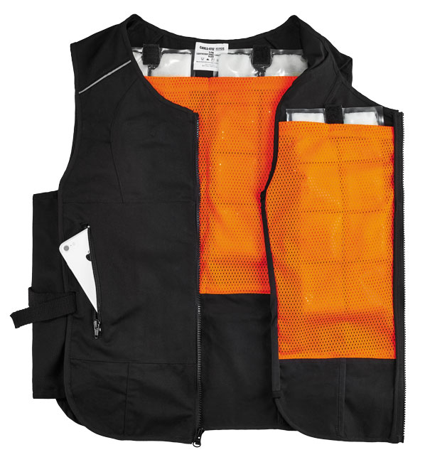 Ergodyne ChillIts 6260 Lightweight Phase Change Cooling Vest with Packs